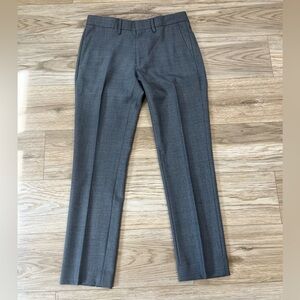 J. Crew Bowery Slim 30x30 Medium Gray Dress Pants Flat Front Trousers EUC